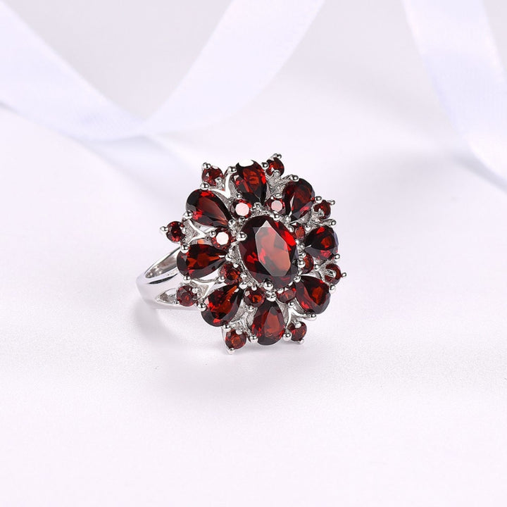 Flower Shape Ladies Ring Non-fading Accessories Women Elegant Trendy Ring for Date Image 2