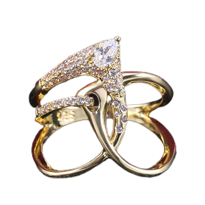 Irregular Shape Fidget Ring Not Easy to Break Jewelry Luxury Unique Ladies Ring for Party Image 8