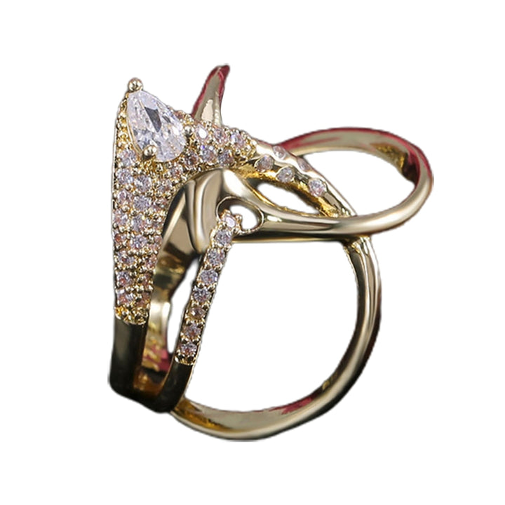 Irregular Shape Fidget Ring Not Easy to Break Jewelry Luxury Unique Ladies Ring for Party Image 10