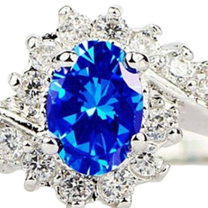 Jewelry Ring Geometric Fine Workmanship Exquisite Shining Cubic Zircon Ring for Party Image 11