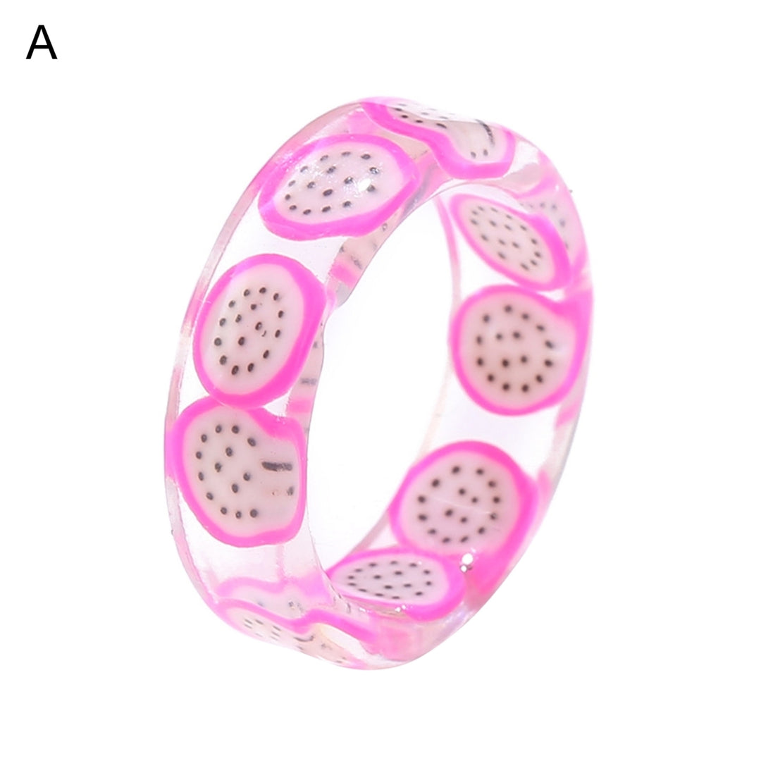 Women Ring Fruit Round Jewelry Lovely Fashion Appearance Finger Ring for Daily Wear Image 2