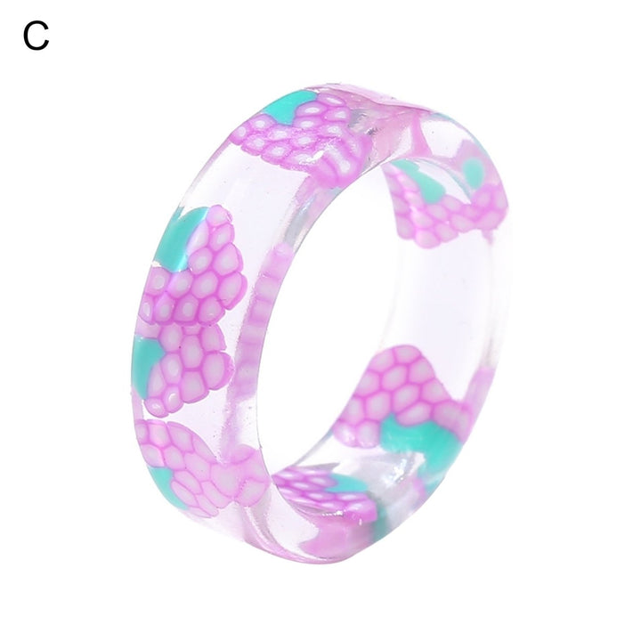 Women Ring Fruit Round Jewelry Lovely Fashion Appearance Finger Ring for Daily Wear Image 4