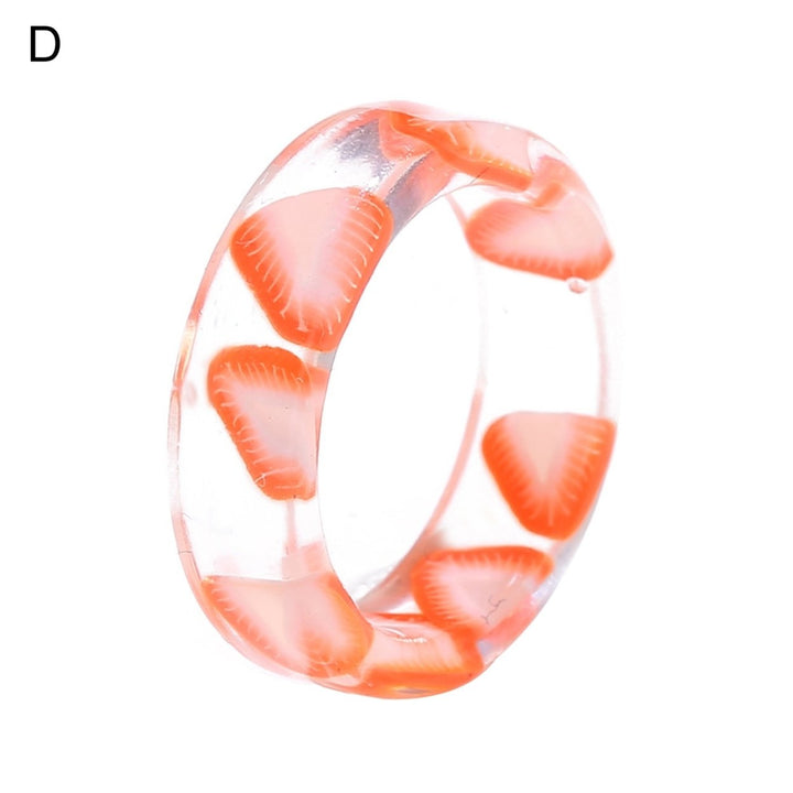 Women Ring Fruit Round Jewelry Lovely Fashion Appearance Finger Ring for Daily Wear Image 1