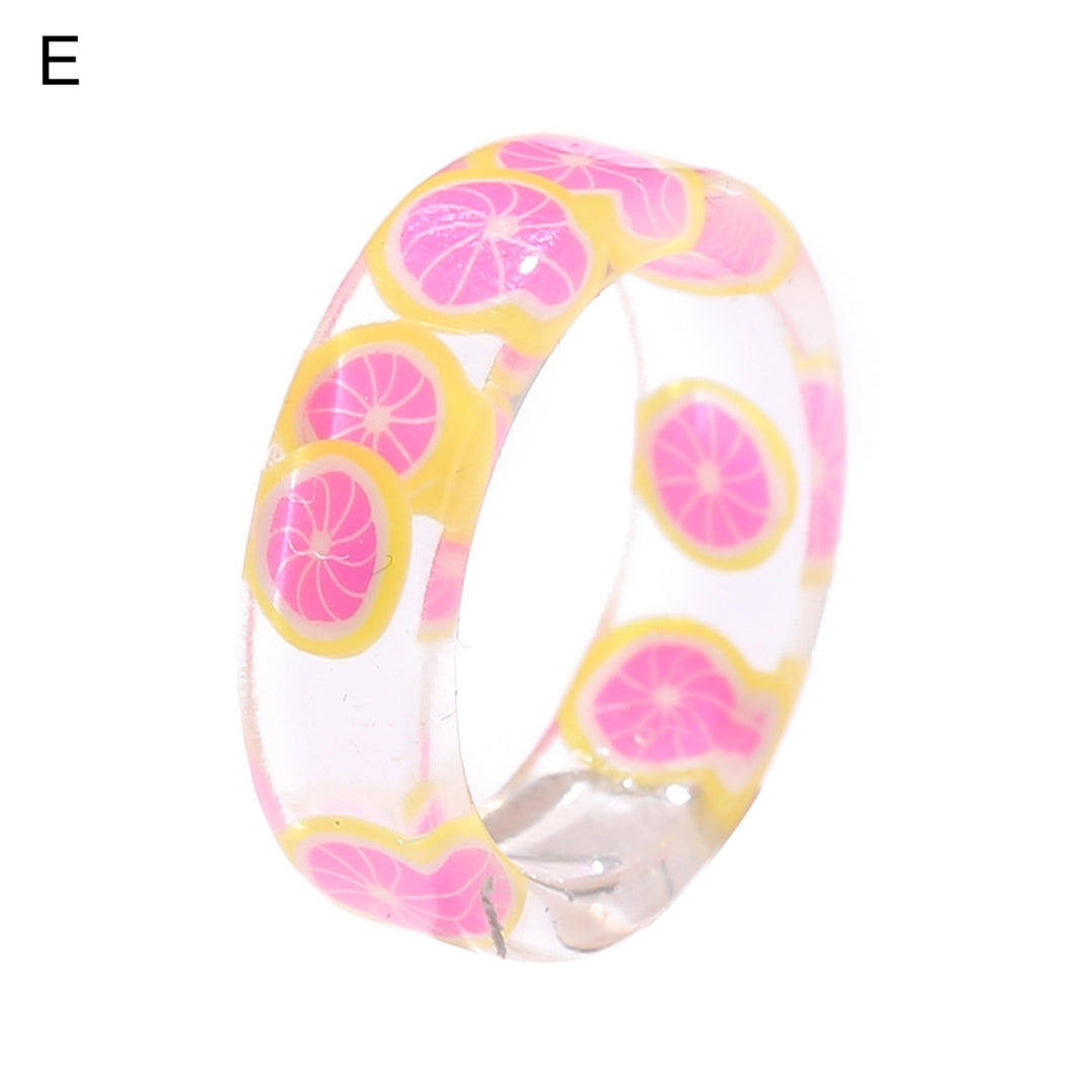 Women Ring Fruit Round Jewelry Lovely Fashion Appearance Finger Ring for Daily Wear Image 6