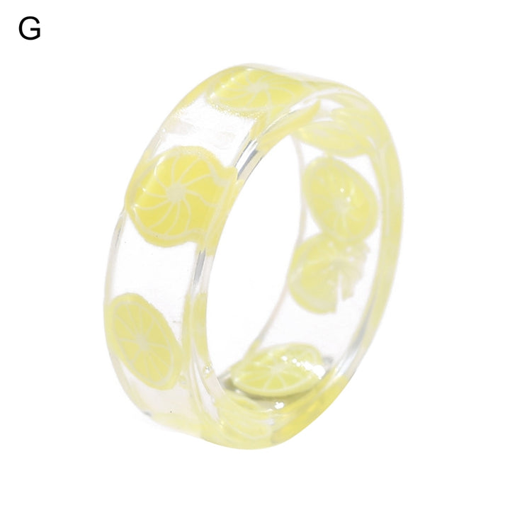 Women Ring Fruit Round Jewelry Lovely Fashion Appearance Finger Ring for Daily Wear Image 7