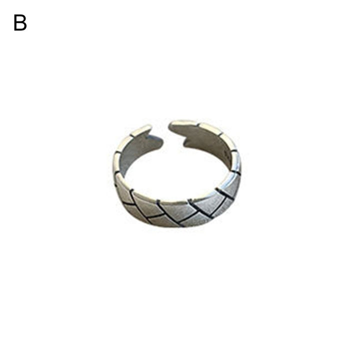 Open Ring Adjustable Creative Shape Plated Silver Fade-Resistant Open Ring Fashion Jewelry for Female Image 3