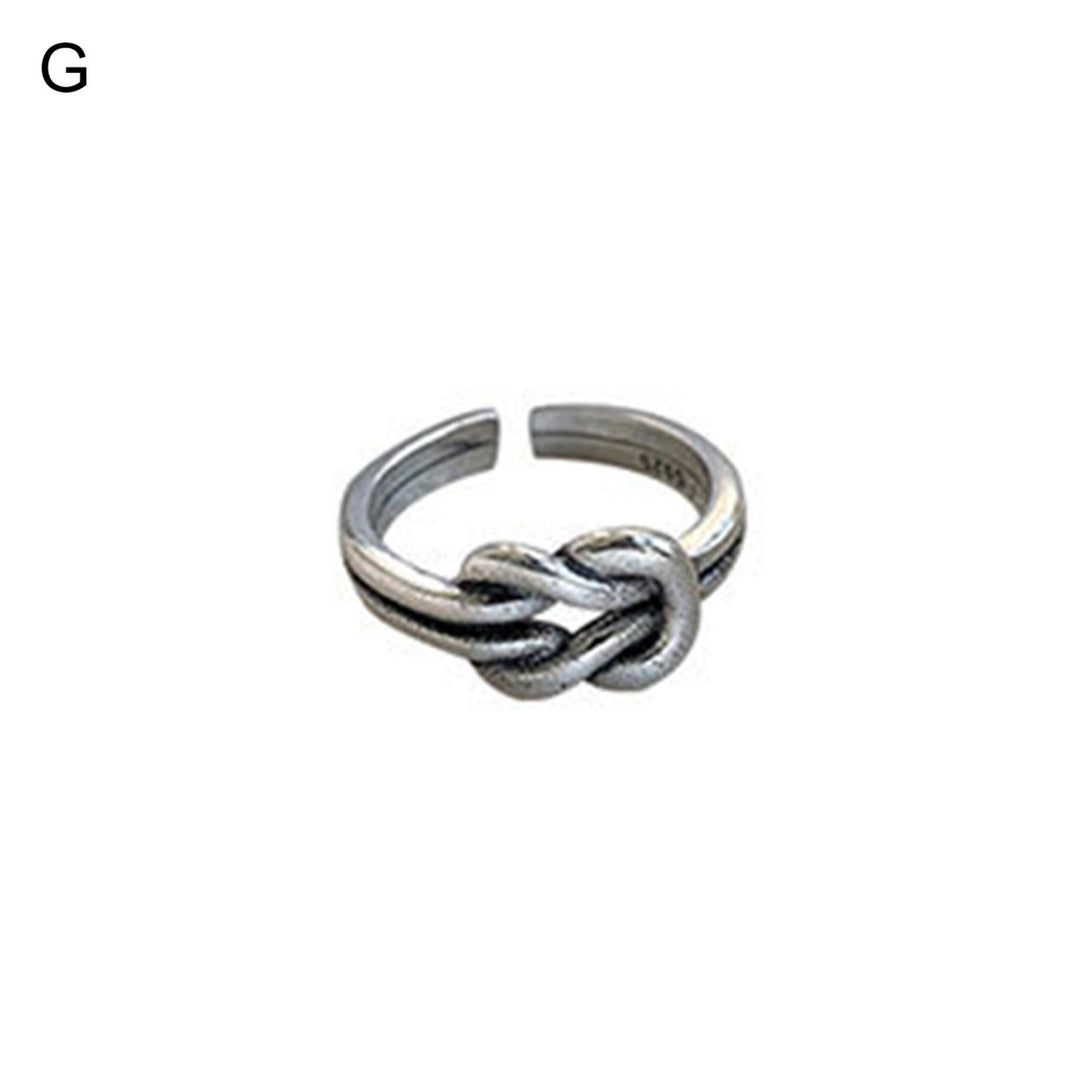 Open Ring Adjustable Creative Shape Plated Silver Fade-Resistant Open Ring Fashion Jewelry for Female Image 7