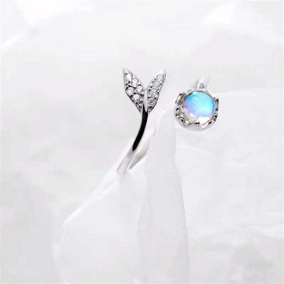 Women Ring Creative Shape Rust-proof Alloy Fashion Fish Tail Opening Ring for Girl Image 12