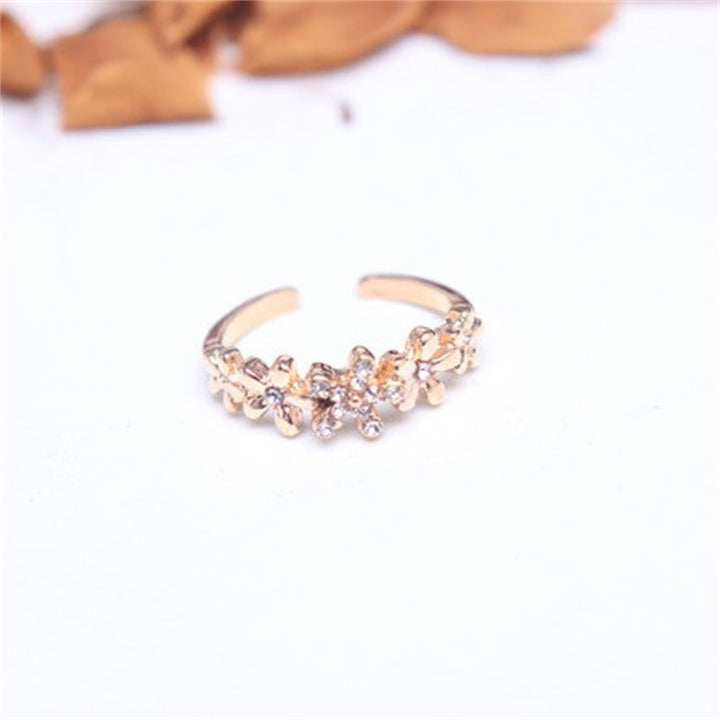 Finger Ring Exquisite Shape Rust-proof Alloy Women Sparkling Butterfly Ring Wedding Jewelry for Lady Image 12