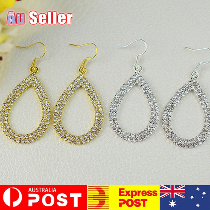 Hoop Earring Decorative Comfortable Exquisite Tear Drop Earrings for Festival Image 11