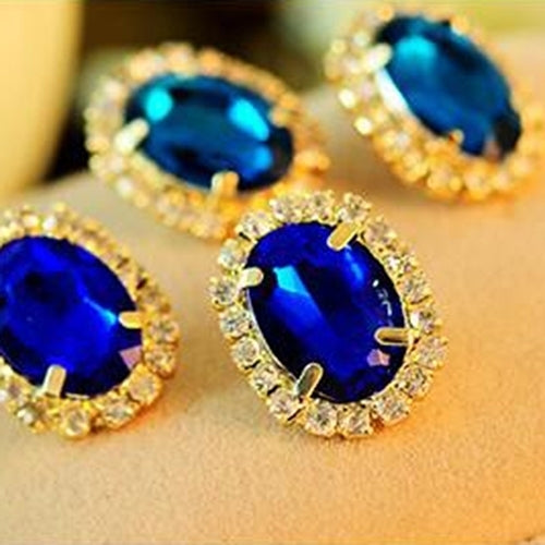 Fashion Women Rhinestone Ear Stud Earrings Eardrop Palace Style Jewelry Gift Image 9