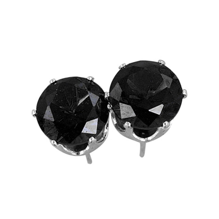 Ear Studs Elegant All Match Cubic Zirconia Round Exquisite Earrings for Dating Image 3