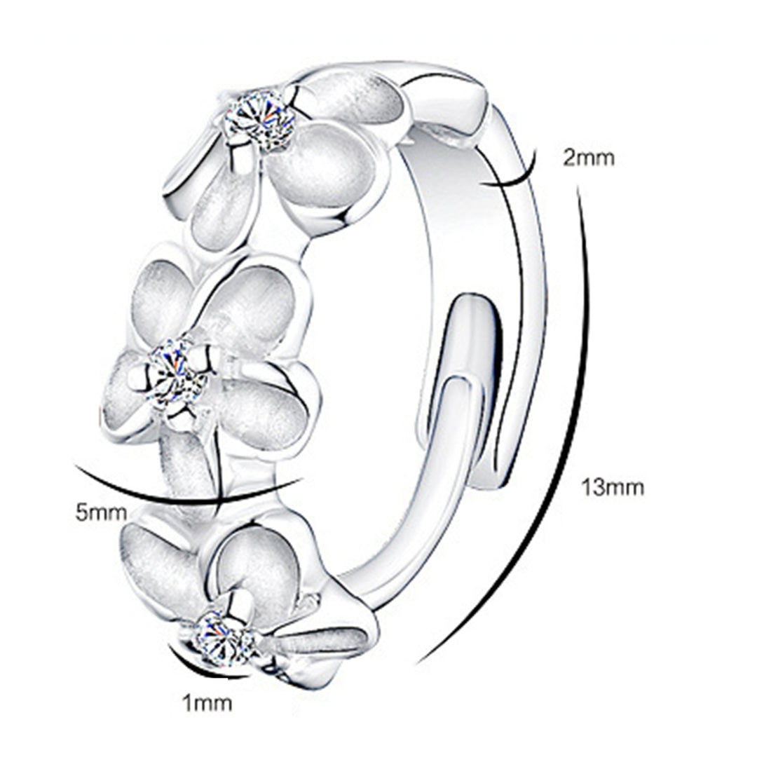 Ear Cuff Attractive Camellia Flower Design Copper Women Fashion Ear Cuff for Daily Life Image 4