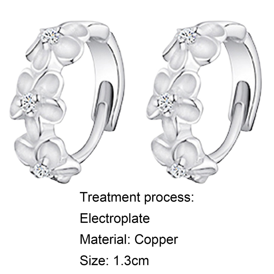 Ear Cuff Attractive Camellia Flower Design Copper Women Fashion Ear Cuff for Daily Life Image 12