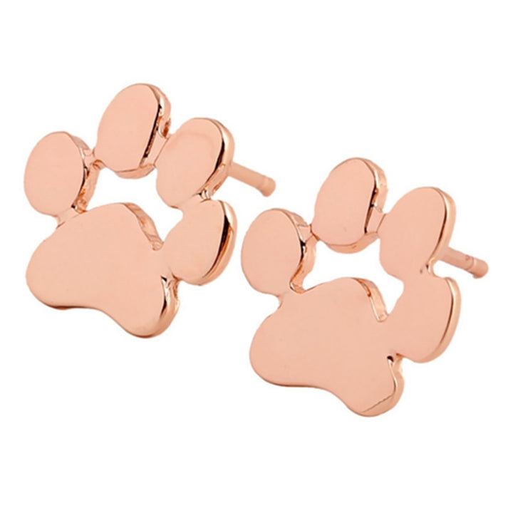 1 Pair Earrings Stylish Animal Footprint Shape Alloy Women Teen Girls Jewelry Studs for Birthday Image 11