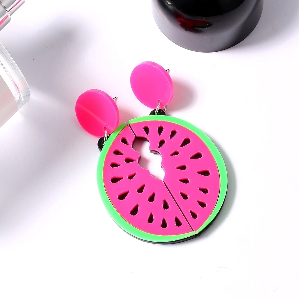 Watermelon Dangle Earrings Fashion Party Summer Beach Jewelry Gift for Women Image 4