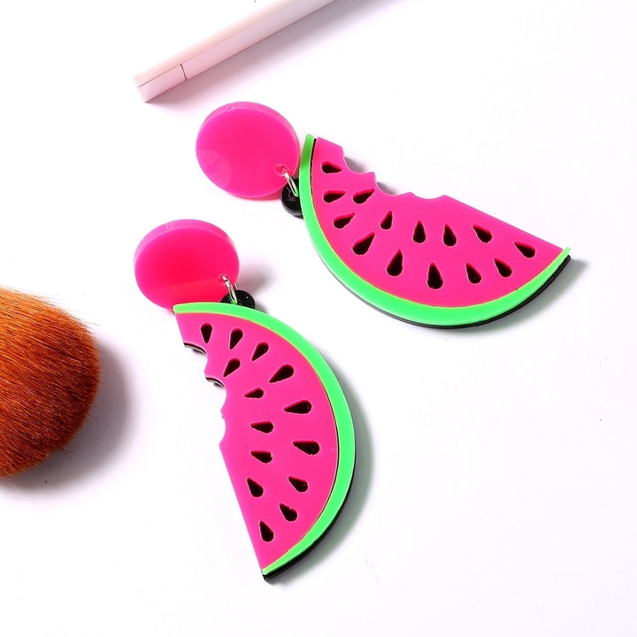 Watermelon Dangle Earrings Fashion Party Summer Beach Jewelry Gift for Women Image 4