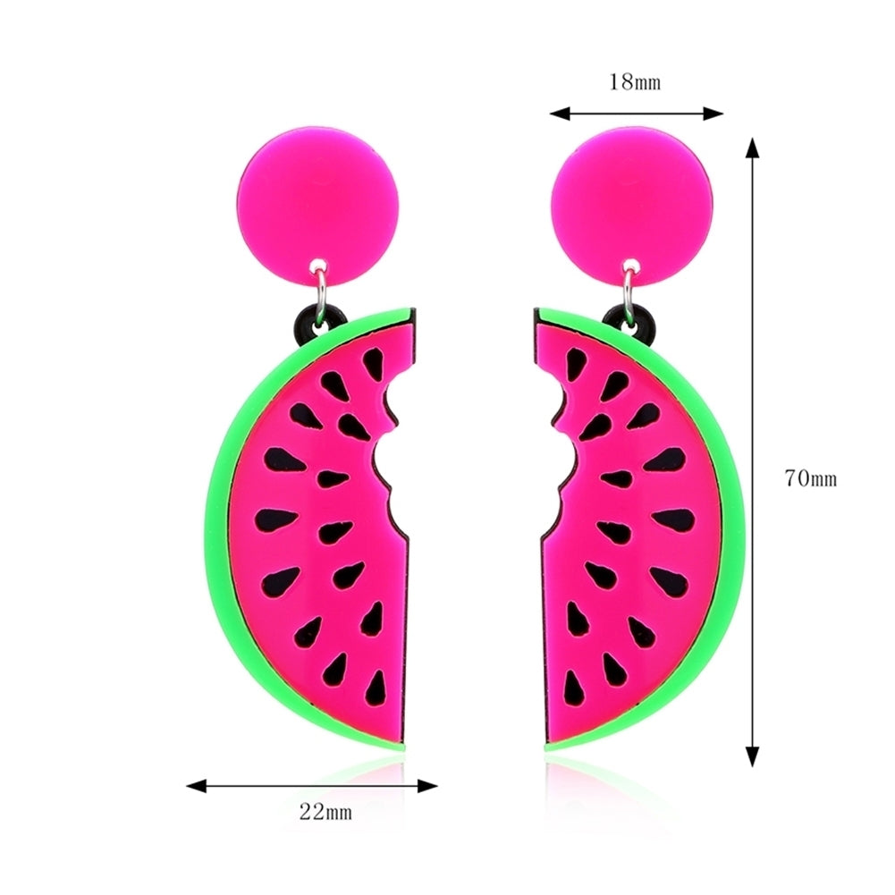 Watermelon Dangle Earrings Fashion Party Summer Beach Jewelry Gift for Women Image 7