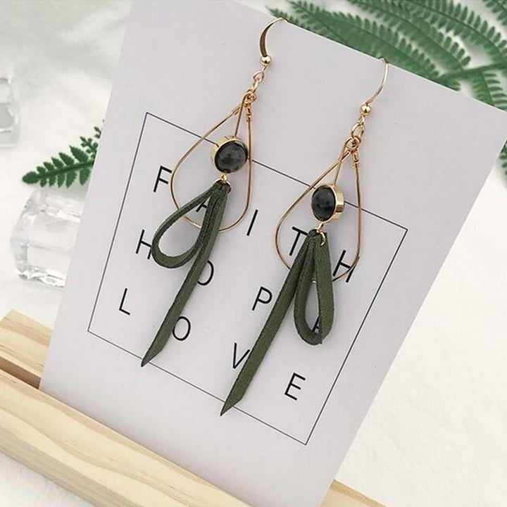 Fashion Sweet Bowknot Long Drop Hook Earrings Women Mori Girl Jewelry Gift Image 1