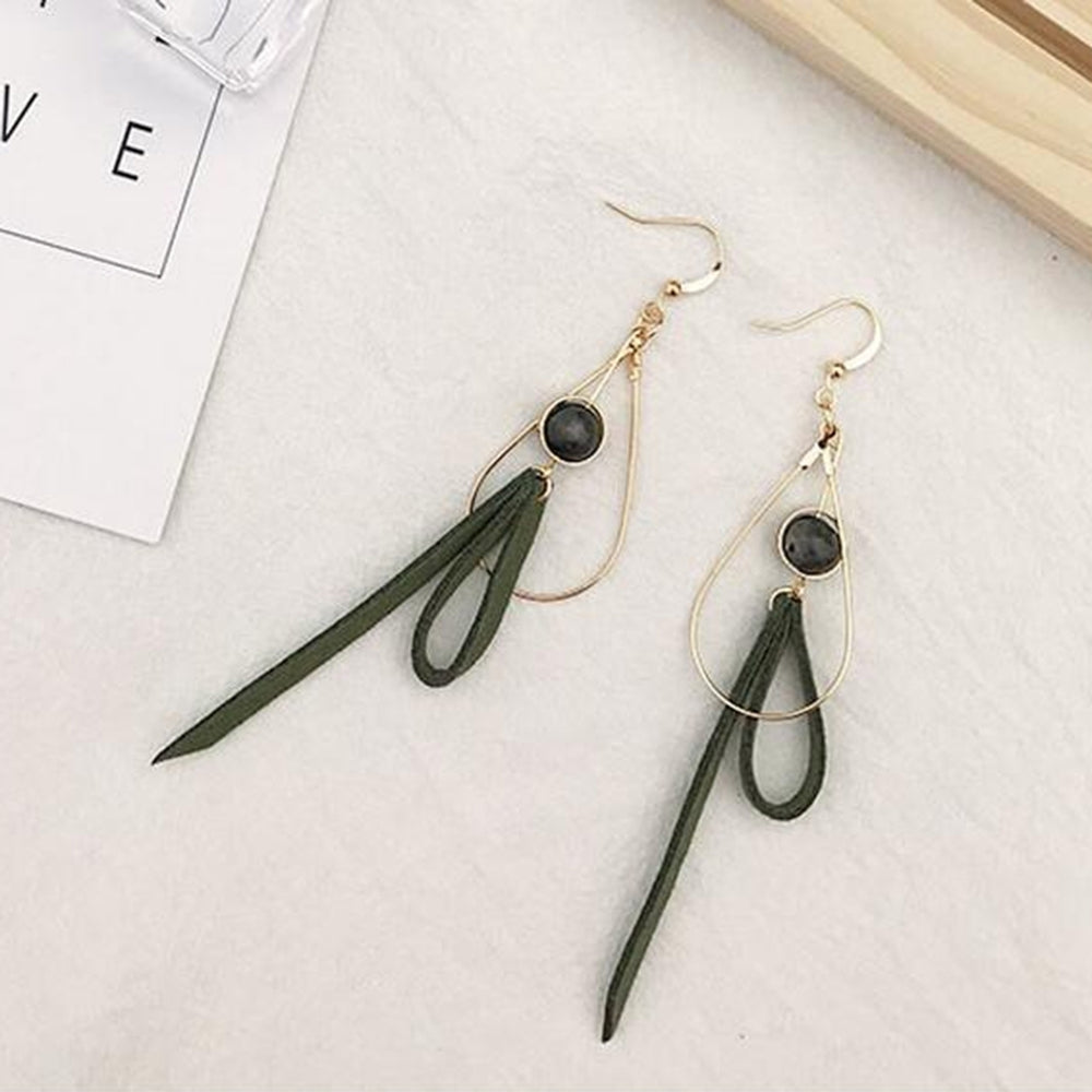 Fashion Sweet Bowknot Long Drop Hook Earrings Women Mori Girl Jewelry Gift Image 2