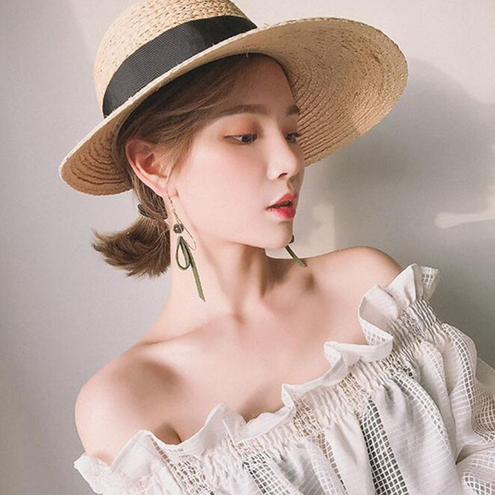 Fashion Sweet Bowknot Long Drop Hook Earrings Women Mori Girl Jewelry Gift Image 3