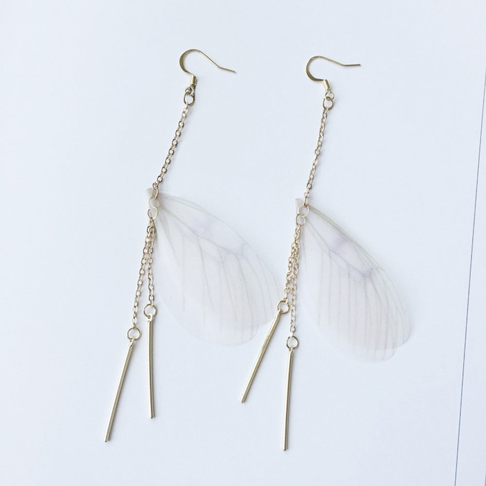 Fashion Elegant Butterfly Wings Long Drop Line Hook Earrings Women Jewelry Gift Image 8