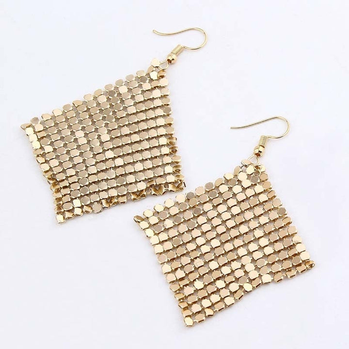 Fashion Women Sequins Mesh Dangle Drop Hook Earrings Club Evening Party Jewelry Image 6