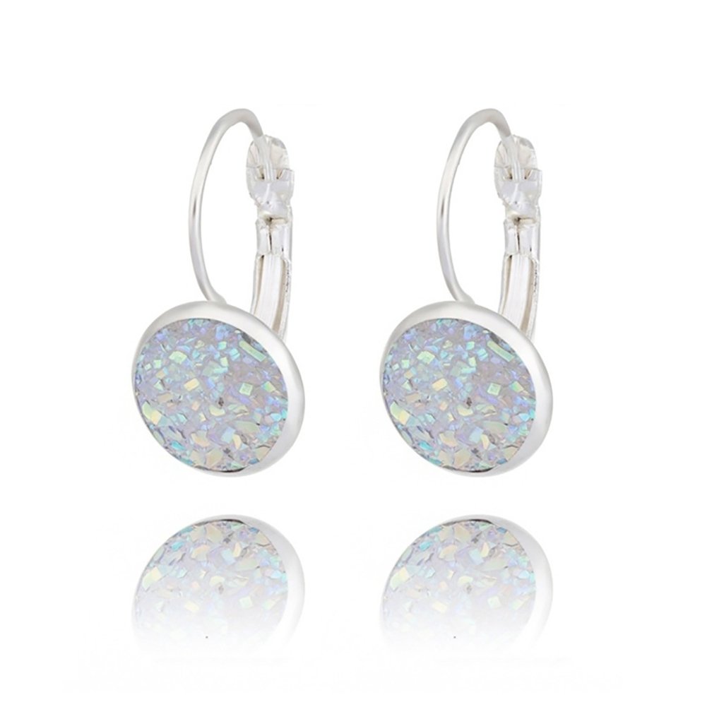 Womens Luxury Shiny Rhinestone Drop Leverback Earrings Cocktail Party Gift Image 11