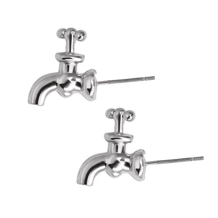 Fashion Women Water Faucet Tap Shape Ear Studs Earrings Jewelry Accessories Image 8