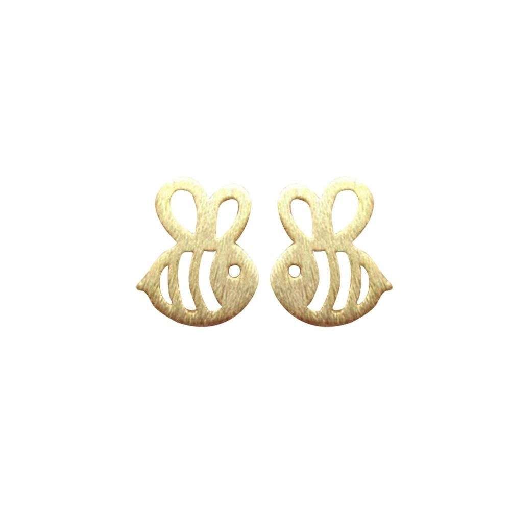 Lovely Hollow Insect Bee Ear Studs Girls Jewelry Date Shopping Party Earrings Image 7