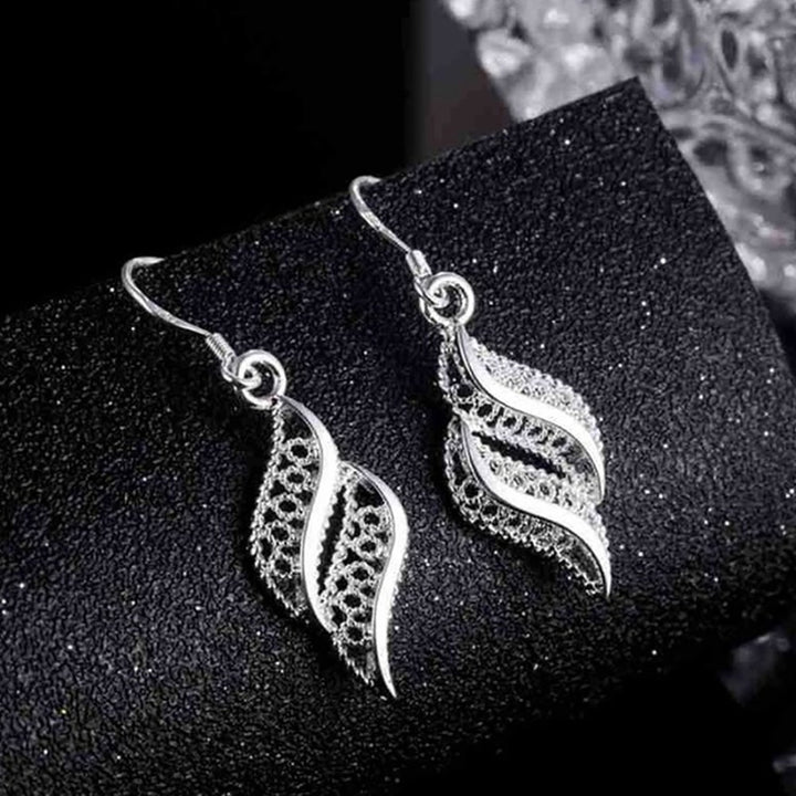 Elegant Women Hollow Geometric Shape Hook Earrings Party Club Jewelry Charm Image 1