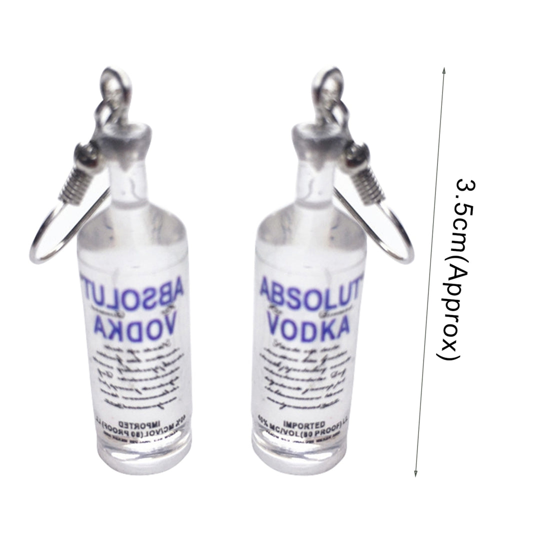 1 Pair Mini Cute Drink Bottle Shape Elegant Earring for Dating Image 4