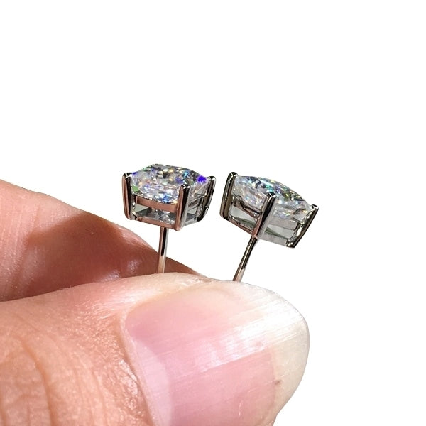 Fashion Women Mini Square Cubic Zirconia Ear Stud Earrings Jewelry Decor Gift Image 4