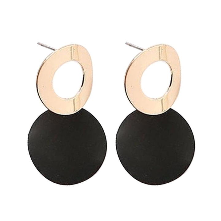 Party Womens Simple Hollow Out Round Drop Dangle Stud Earrings Jewelry Gift Image 1