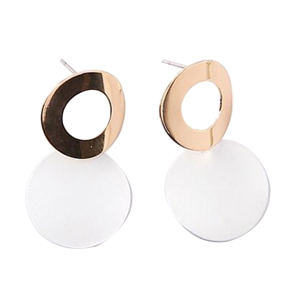 Party Womens Simple Hollow Out Round Drop Dangle Stud Earrings Jewelry Gift Image 3