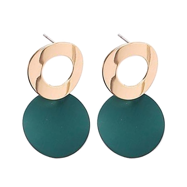 Party Womens Simple Hollow Out Round Drop Dangle Stud Earrings Jewelry Gift Image 4