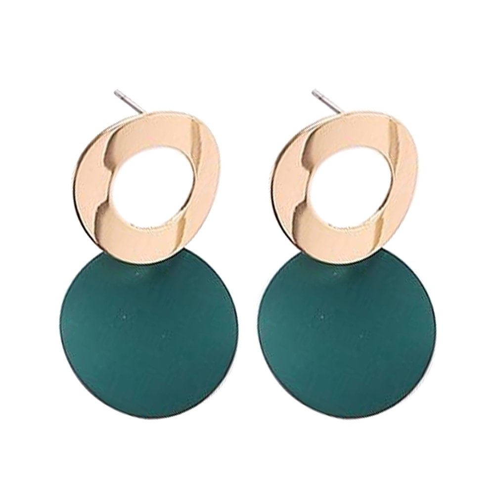 Party Womens Simple Hollow Out Round Drop Dangle Stud Earrings Jewelry Gift Image 1