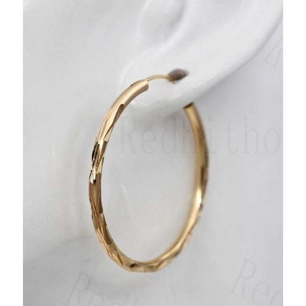 Simple Women Big Hollow Circle Charm Hoop Huggie Earrings Banquet Jewelry Gift Image 4