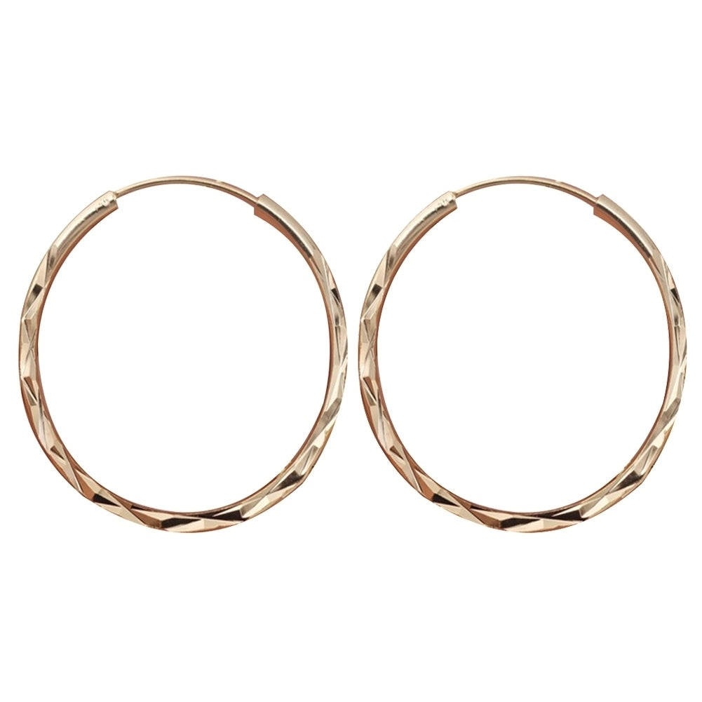 Simple Women Big Hollow Circle Charm Hoop Huggie Earrings Banquet Jewelry Gift Image 4