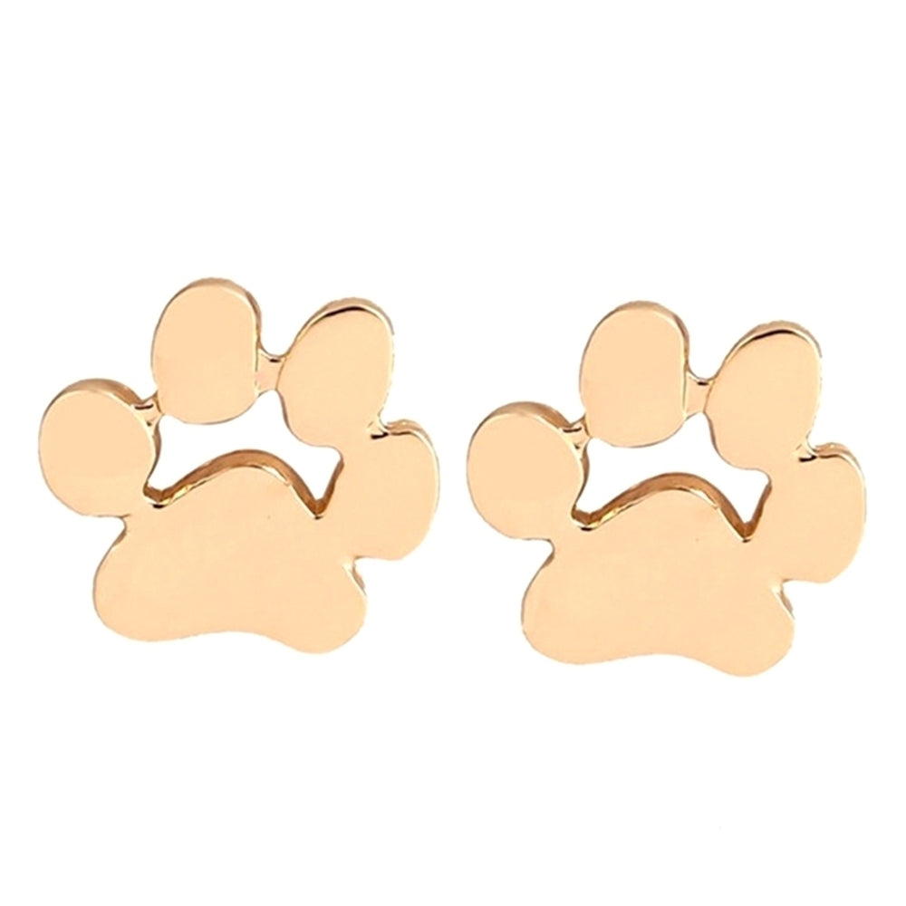 Women Fashion Dog Cat Palm Paw Ear Stud Earrings Party Jewelry Accessories Gift Image 2