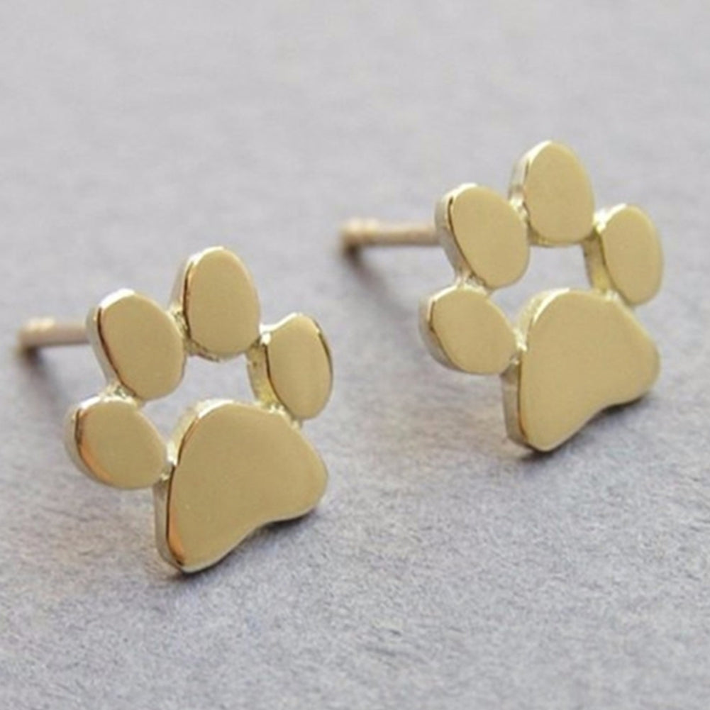 Women Fashion Dog Cat Palm Paw Ear Stud Earrings Party Jewelry Accessories Gift Image 9