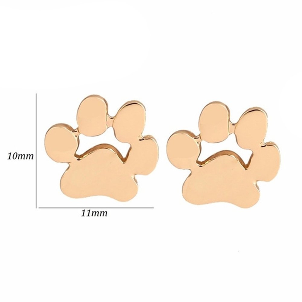 Women Fashion Dog Cat Palm Paw Ear Stud Earrings Party Jewelry Accessories Gift Image 10