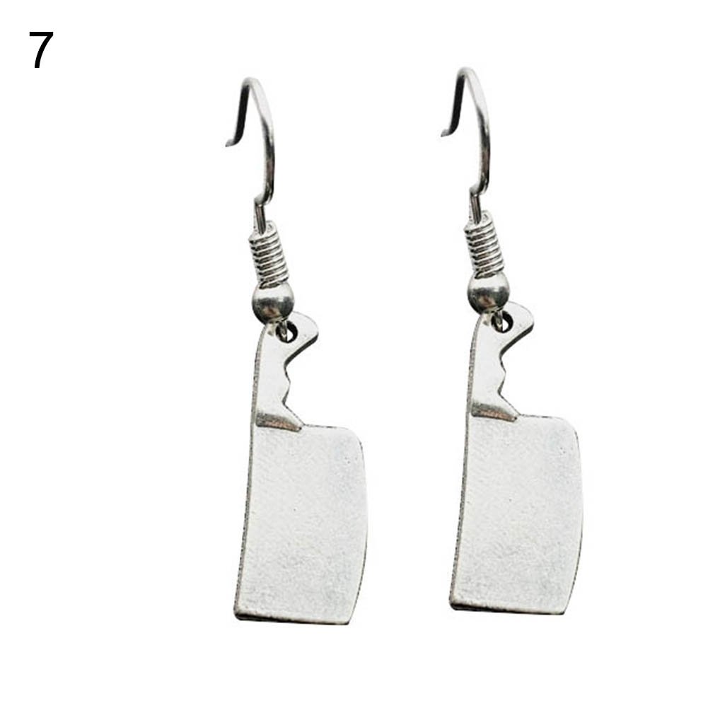 Creative Screwdriver Axe Hammer Charm Statement Hook Earrings Unisex Jewelry Image 8