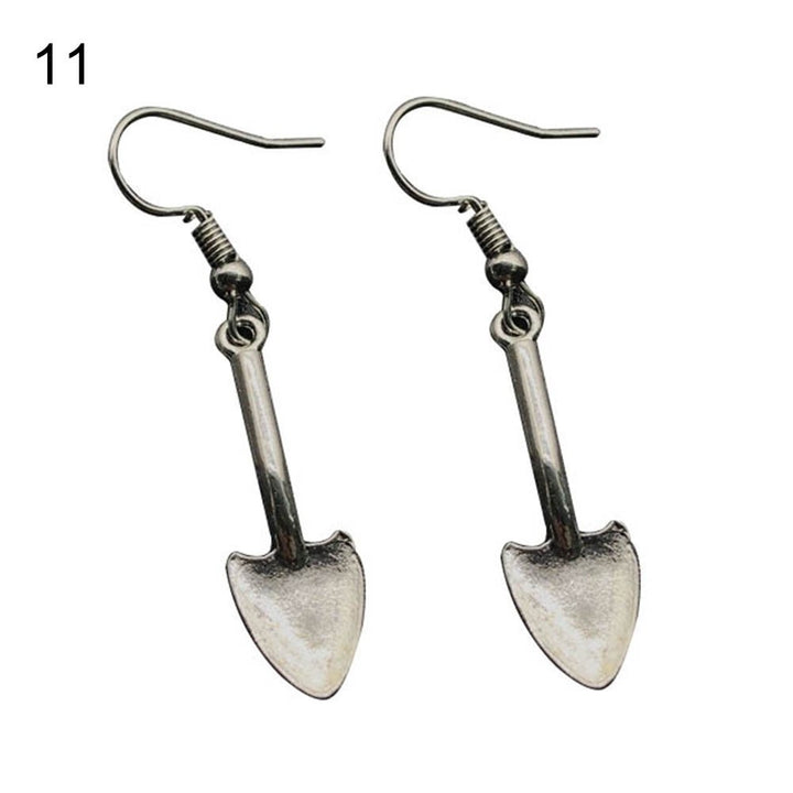 Creative Screwdriver Axe Hammer Charm Statement Hook Earrings Unisex Jewelry Image 12