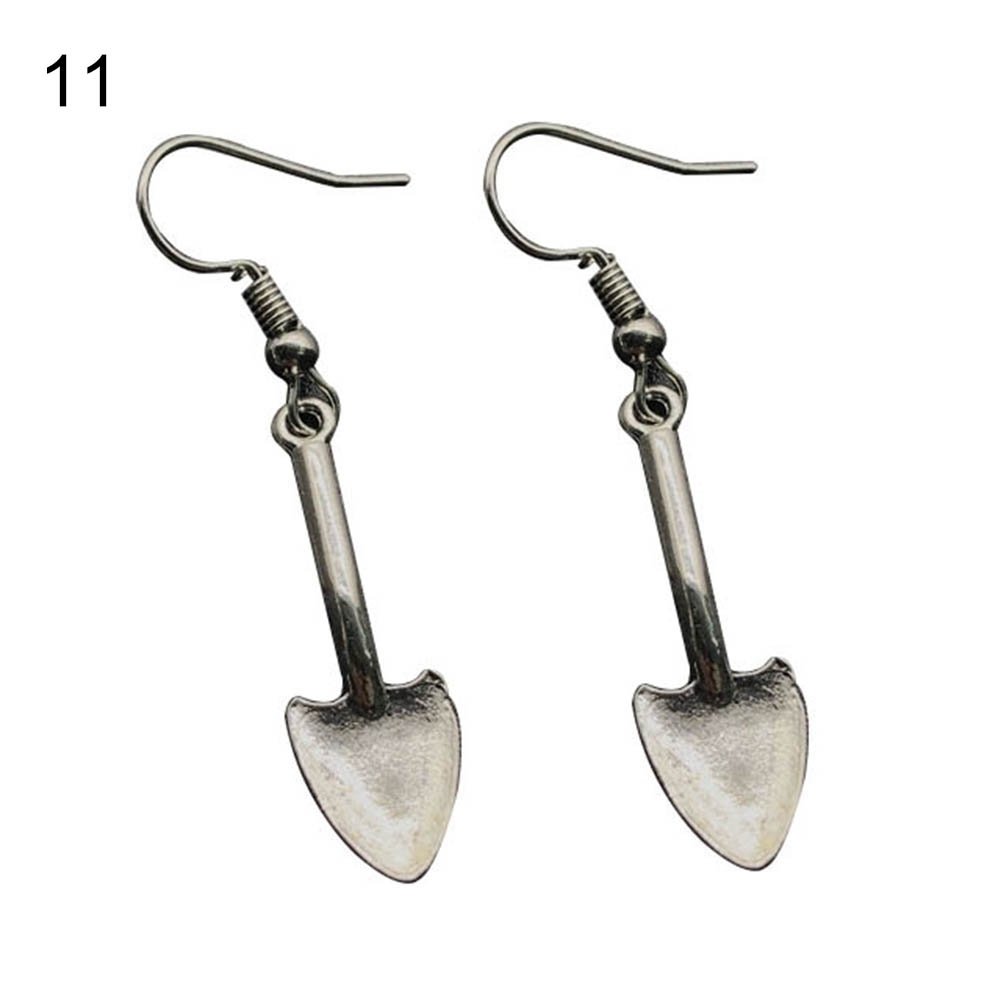 Creative Screwdriver Axe Hammer Charm Statement Hook Earrings Unisex Jewelry Image 1