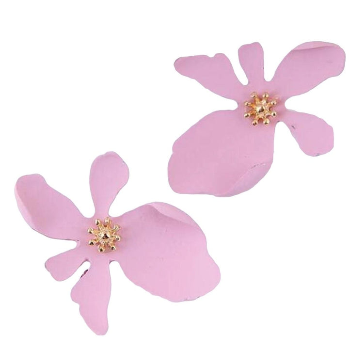 Fashion Daisy Flower Shape Metal Ear Stud Earrings Women Party Jewelry Gift Image 4