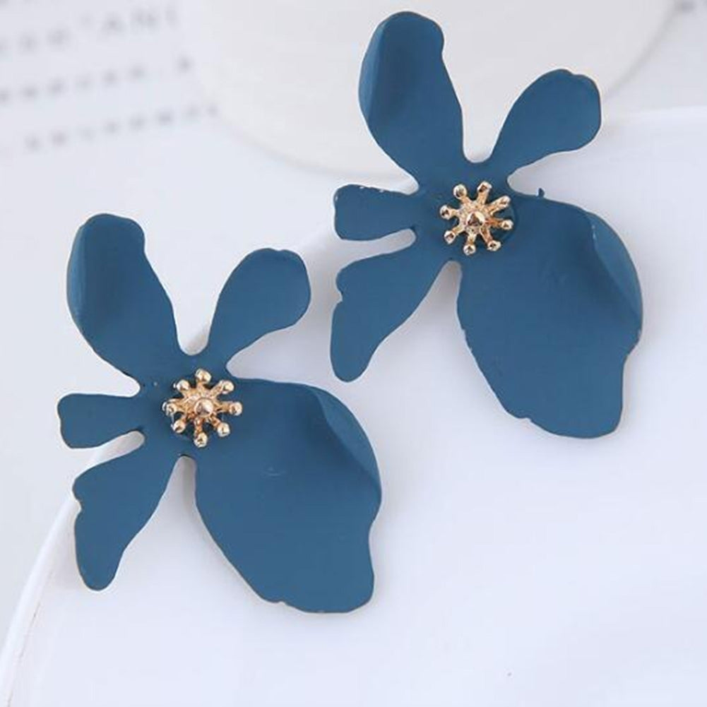 Fashion Daisy Flower Shape Metal Ear Stud Earrings Women Party Jewelry Gift Image 12