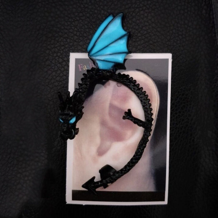 1Pc Women Punk Luminous Dragon Shape Ear Cuff Clip Earring No Piercing Jewelry Image 6