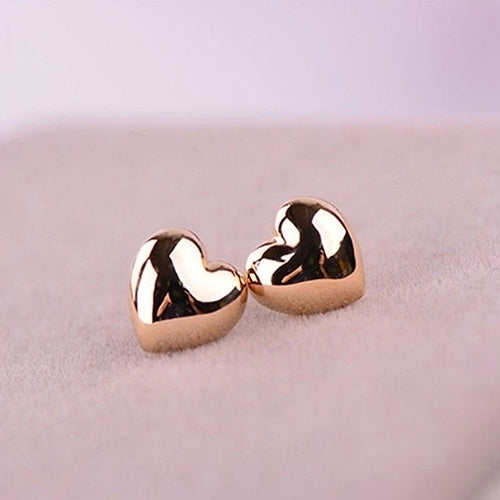 1 Pair Fashion Women Cute Small Heart Charm Ear Stud Earrings Jewelry Xmas Gift Image 2