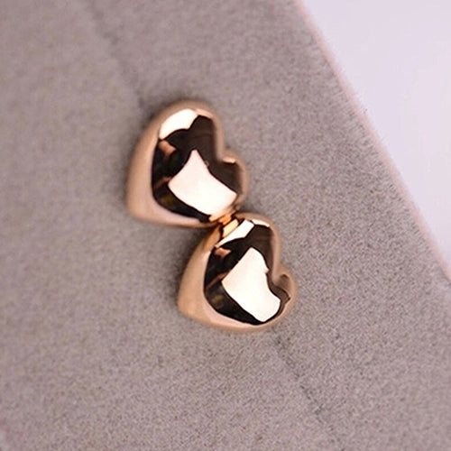 1 Pair Fashion Women Cute Small Heart Charm Ear Stud Earrings Jewelry Xmas Gift Image 4